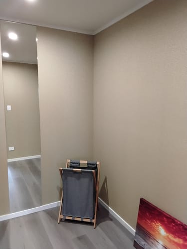 Customer photo review of Pinto Spots Wallpaper - 5 Colours