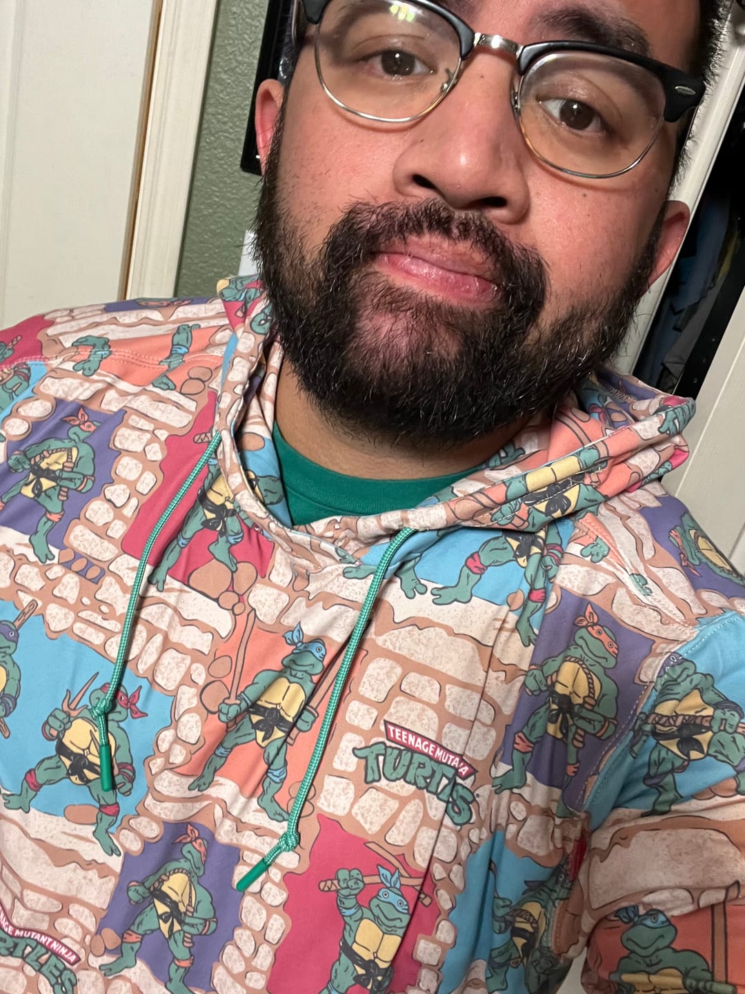 Customer photo review of Teenage Mutant Ninja Turtles "Cowabunga Covers" – Performance Hoodie