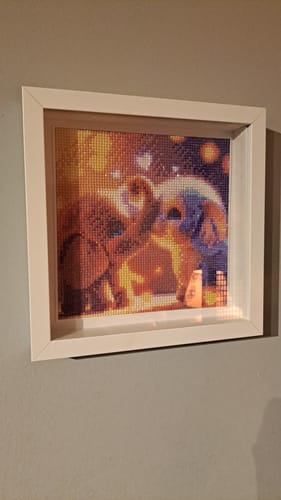 Customer photo review of 5D Diamond Painting AB Steine Elefanten Liebe