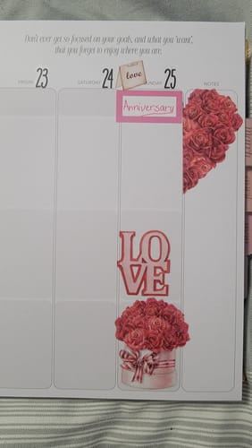 Customer photo review of Red Roses Pre-cut PET Tape - Valentine's Day