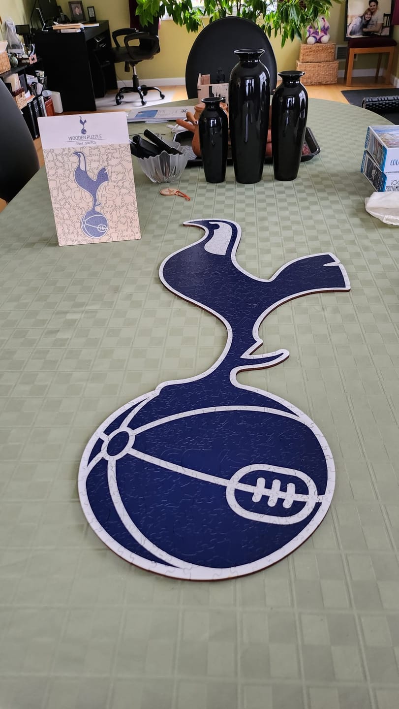 Customer photo review of Tottenham Hotspur FC® Logo - Wooden Puzzle