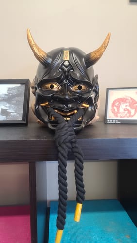 Steven V. review of Black Handcrafted Ghost Hannya Resin Mask image 1 out of 1