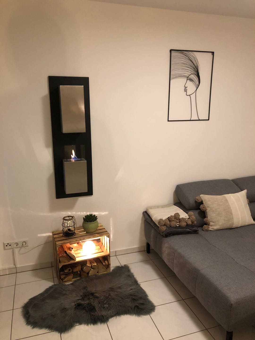 Customer photo review of Bioethanol Wandkamin - Kaptur