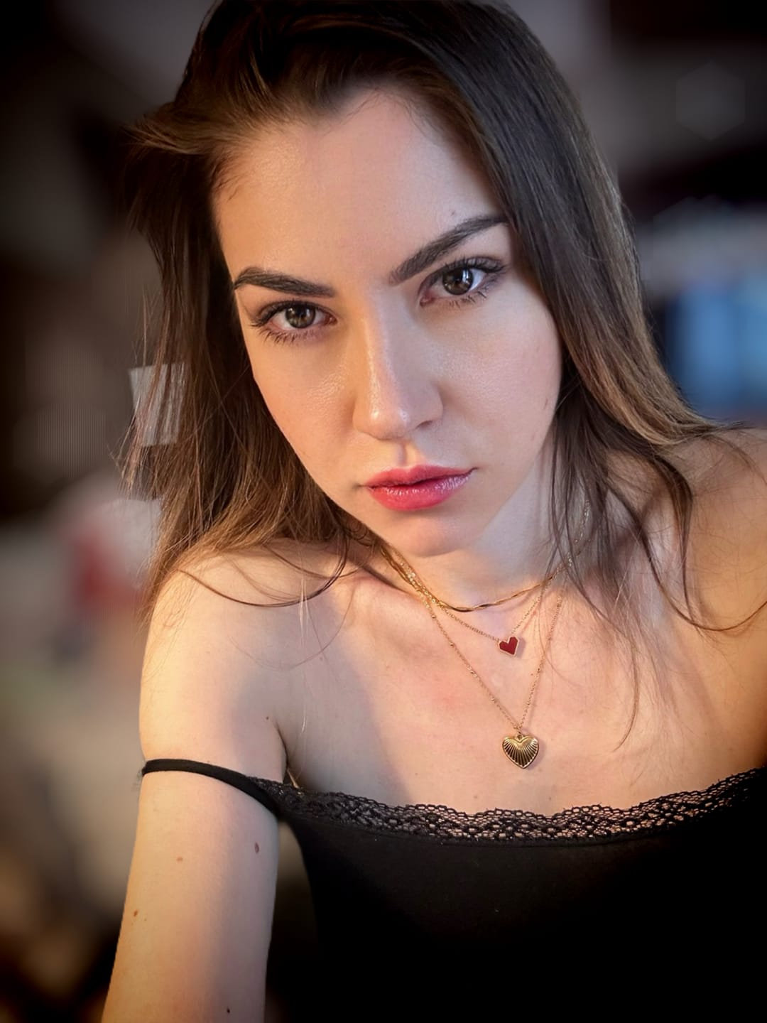 Customer photo review of Valentina Heart Necklace