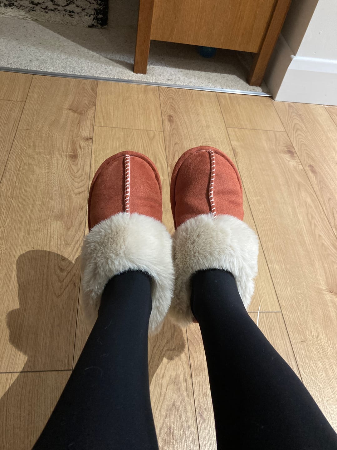 Customer photo review of Nordic Comfy Slippers