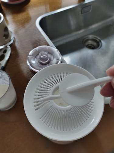 Customer photo review of KEFIRKO DIY Cheese Maker + Kefir Set / WEISS-TAUPE