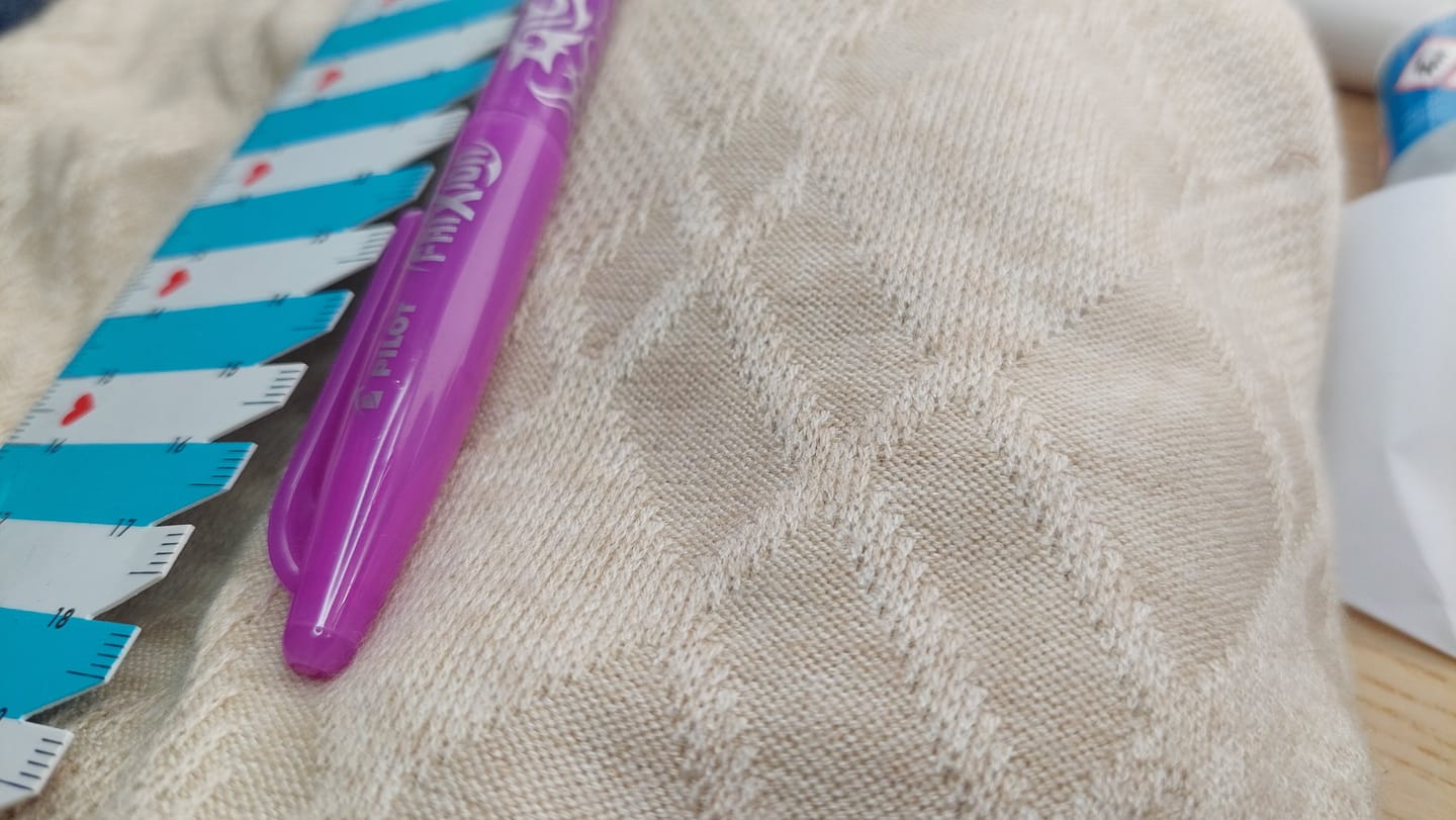 Customer photo review of Soft Melange Jacquard Knit Fabric