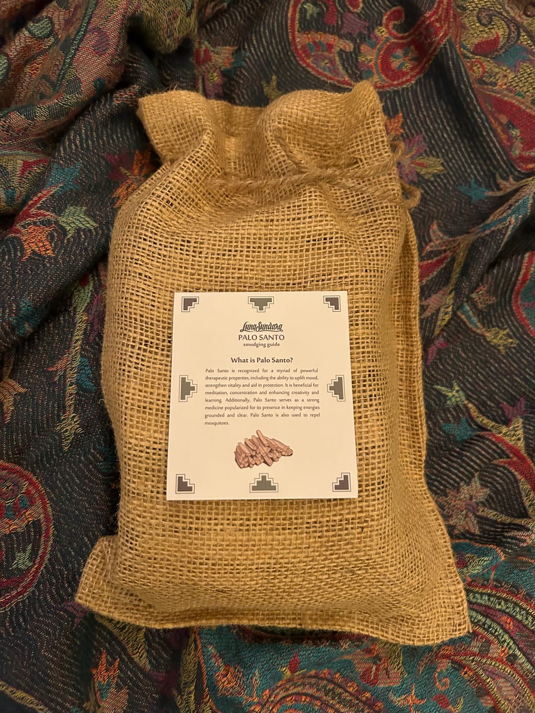 Customer photo review of 100 Grams of Premium Palo Santo Smudging Sticks (Approximately 15-20 Sticks)