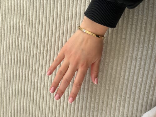 Customer photo review of Timeless Stone Armreif 14K Vergoldet