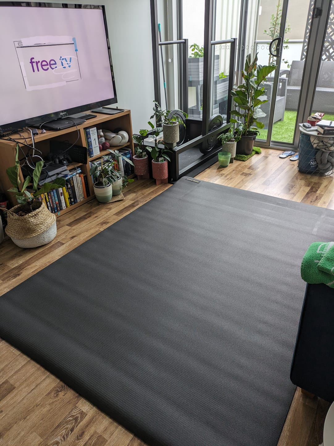 Customer photo review of Miramat® Mega - 214cm x 153cm - Very Large Exercise Mat - In Stock