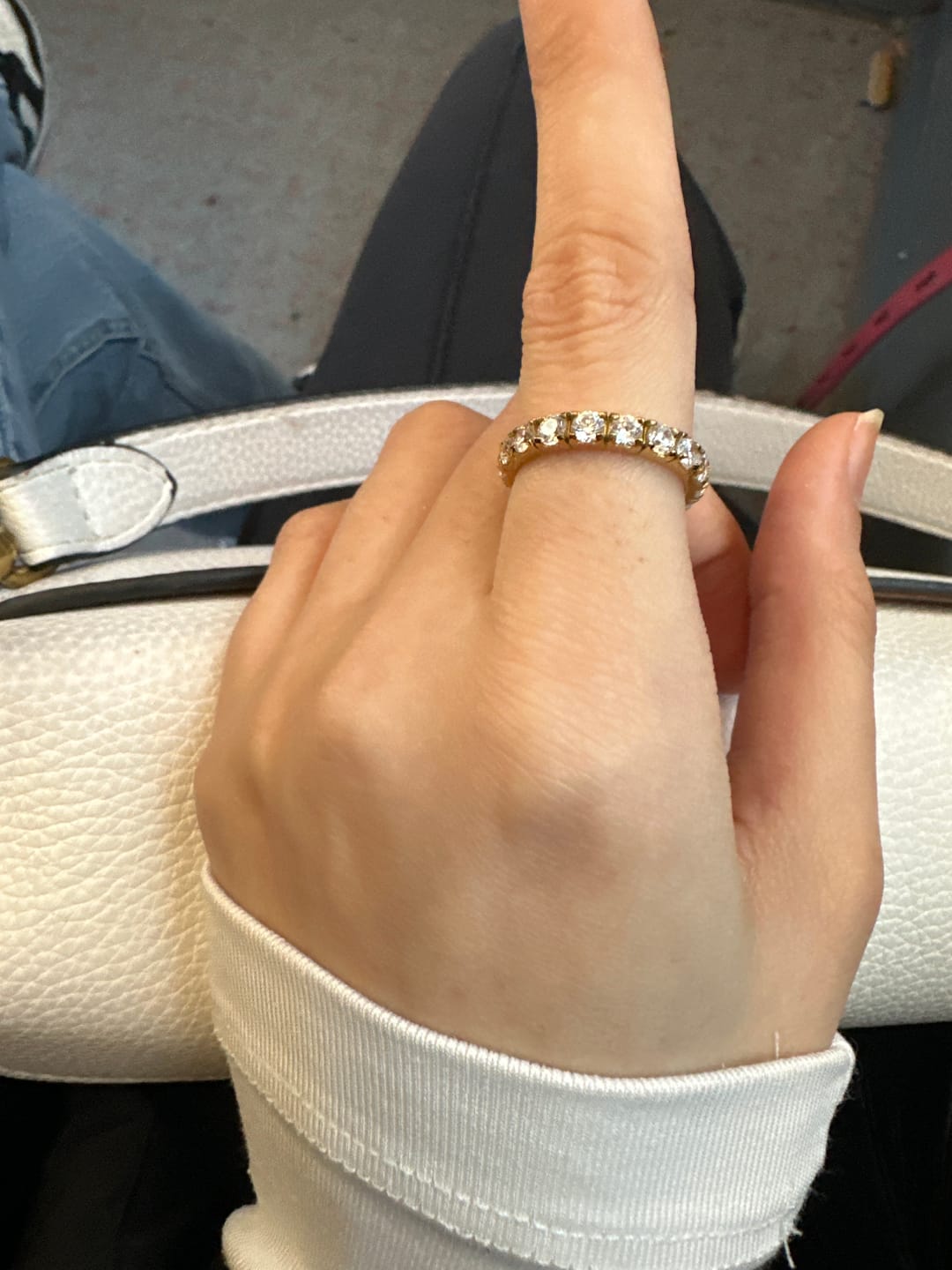 Customer photo review of Estella Ring | 18K vergoldet