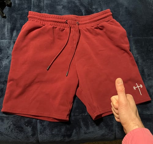 Customer photo review of Classic Sweatshorts - Maroon