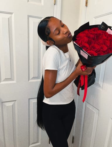 Customer photo review of Red Rose Bouquet