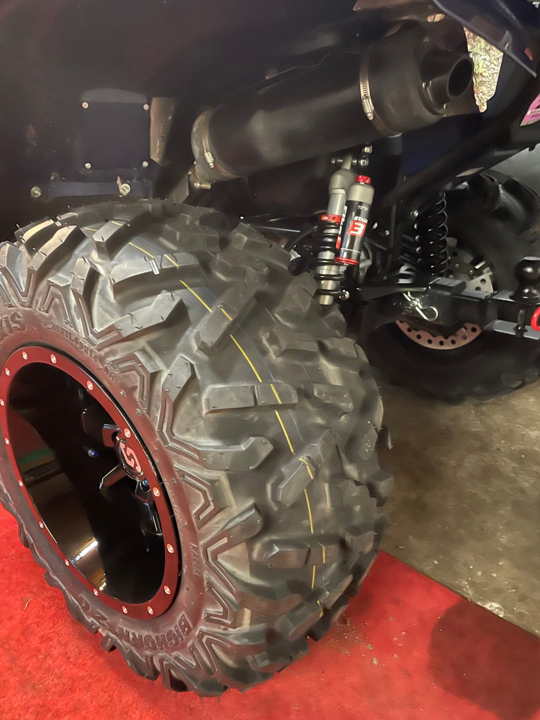 Customer photo review of Yamaha Wheel Spacers - Kodiak 400/450/700