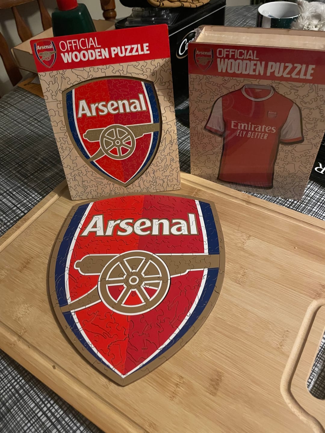 Customer photo review of Arsenal FC® Crest - Wooden Puzzle