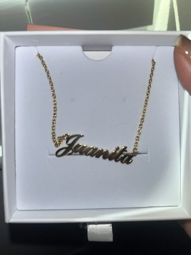 Customer photo review of Personalized Name Necklace