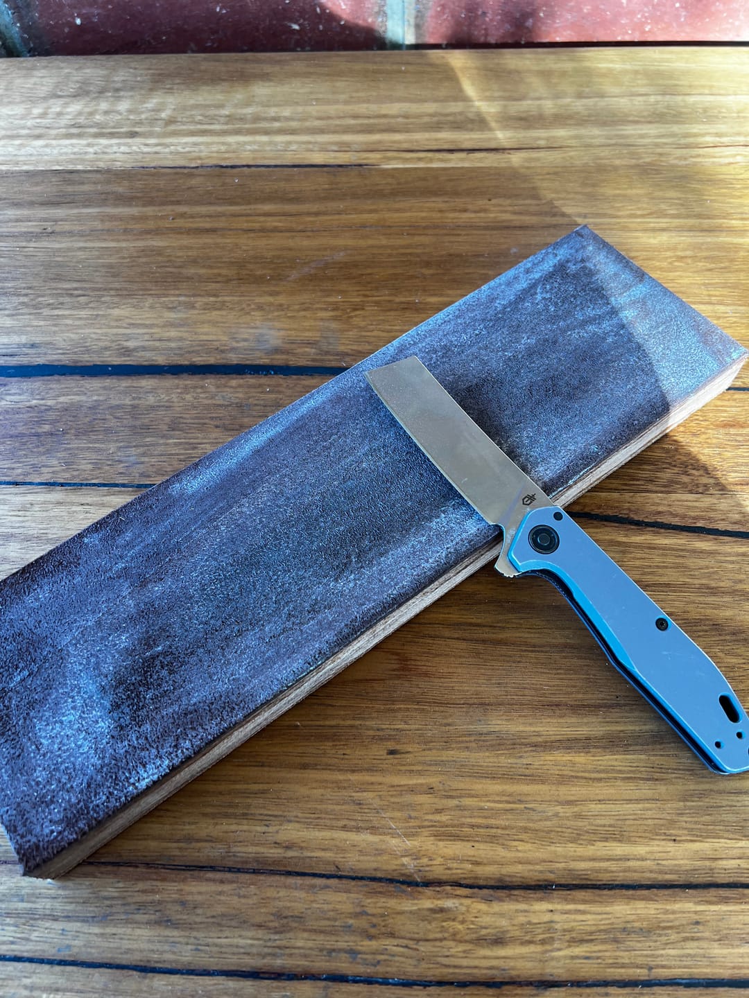 Customer photo review of Large double sided strop