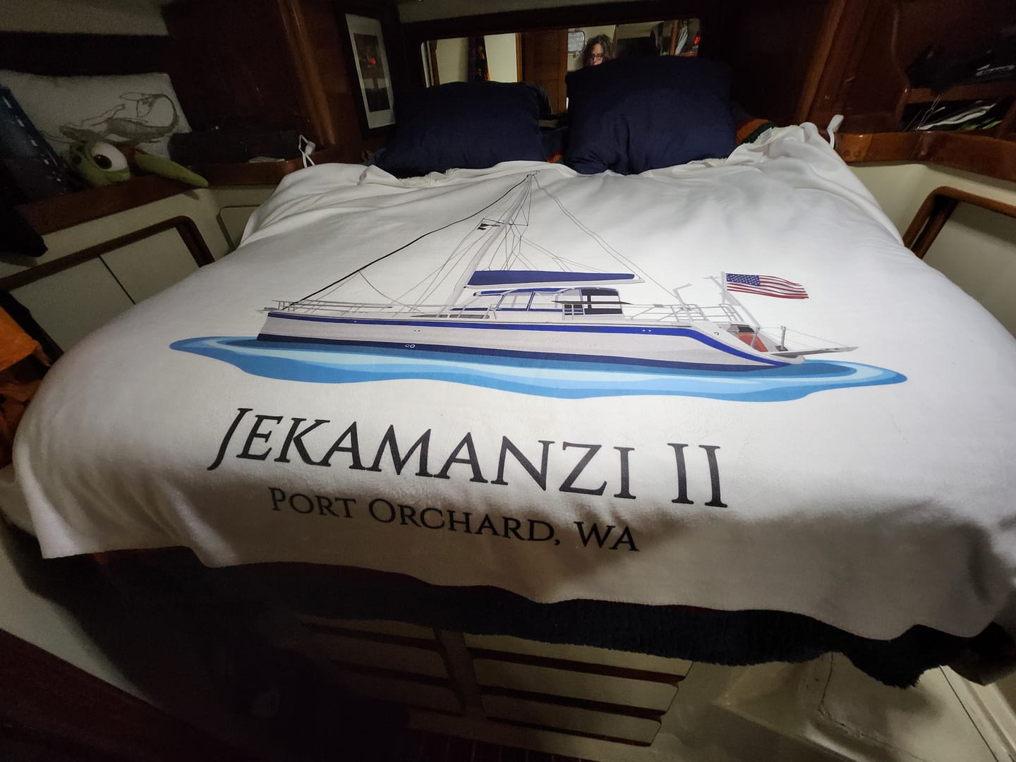 Customer photo review of Custom Fleece Blanket