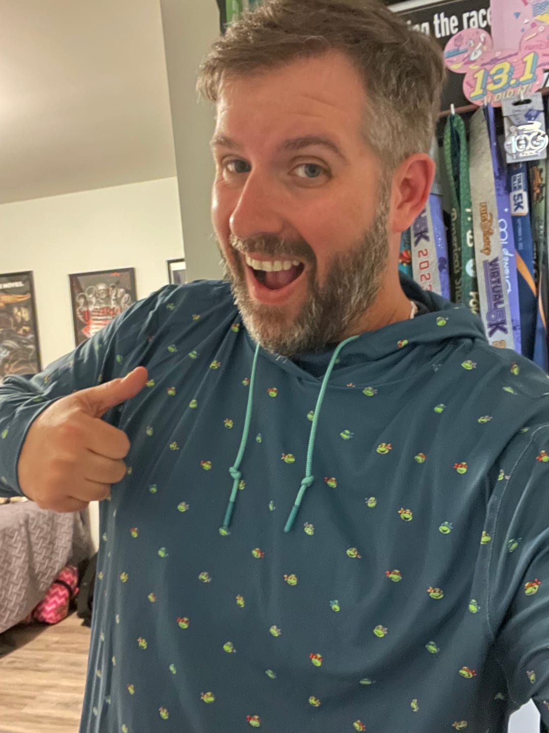 Customer photo review of Teenage Mutant Ninja Turtles "Lil Turts" – Performance Hoodie