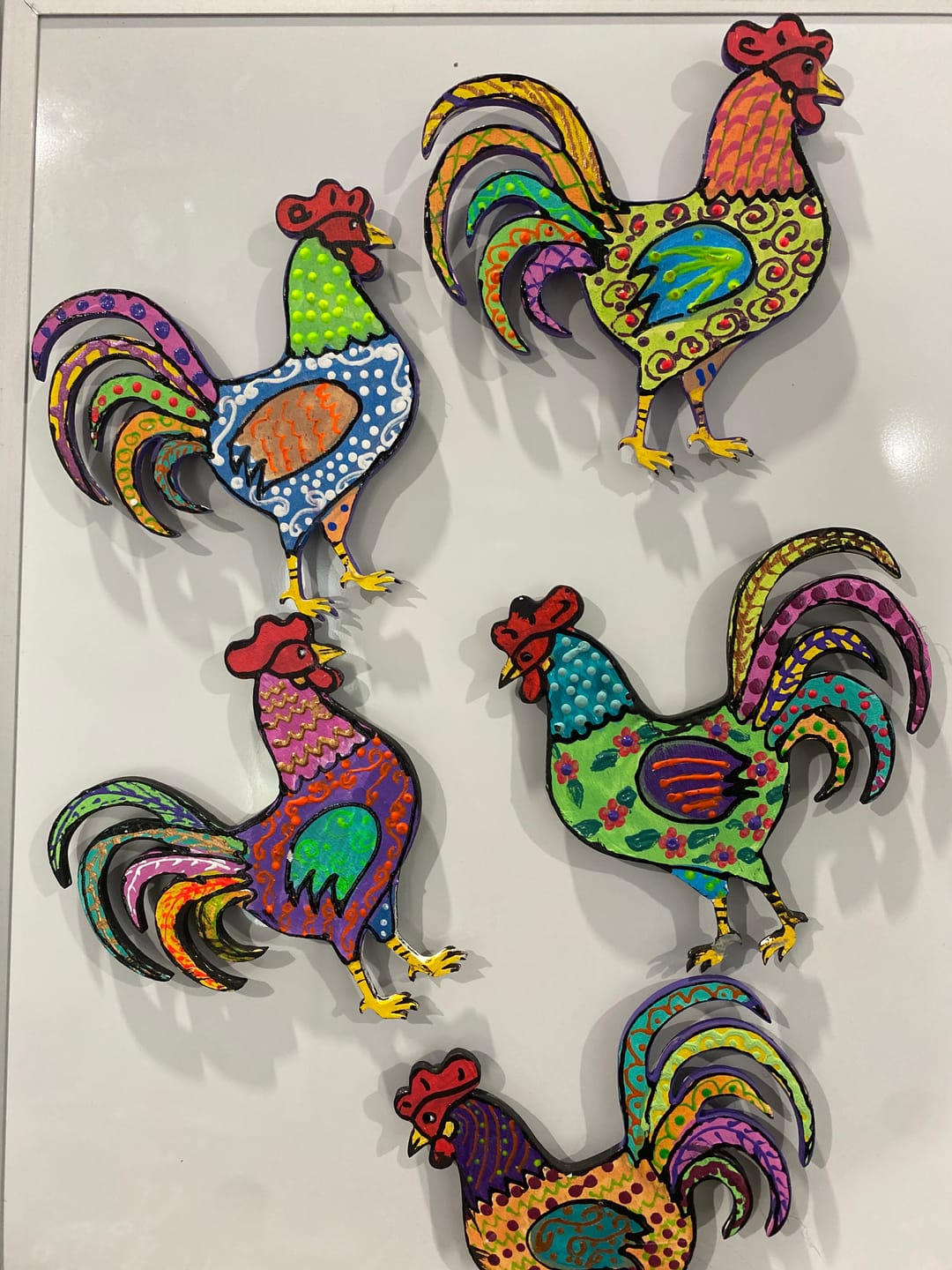 Customer photo review of Unfinished Wood Rooster Chicken Shape - Farm Animal - Craft - up to 24" DIY