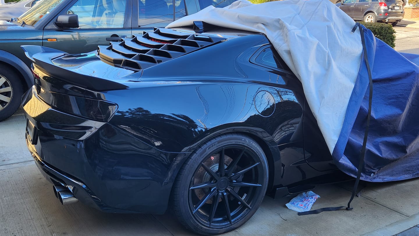 Customer photo review of 6th Gen Camaro Track Package Rear Trunk Spoiler Wing