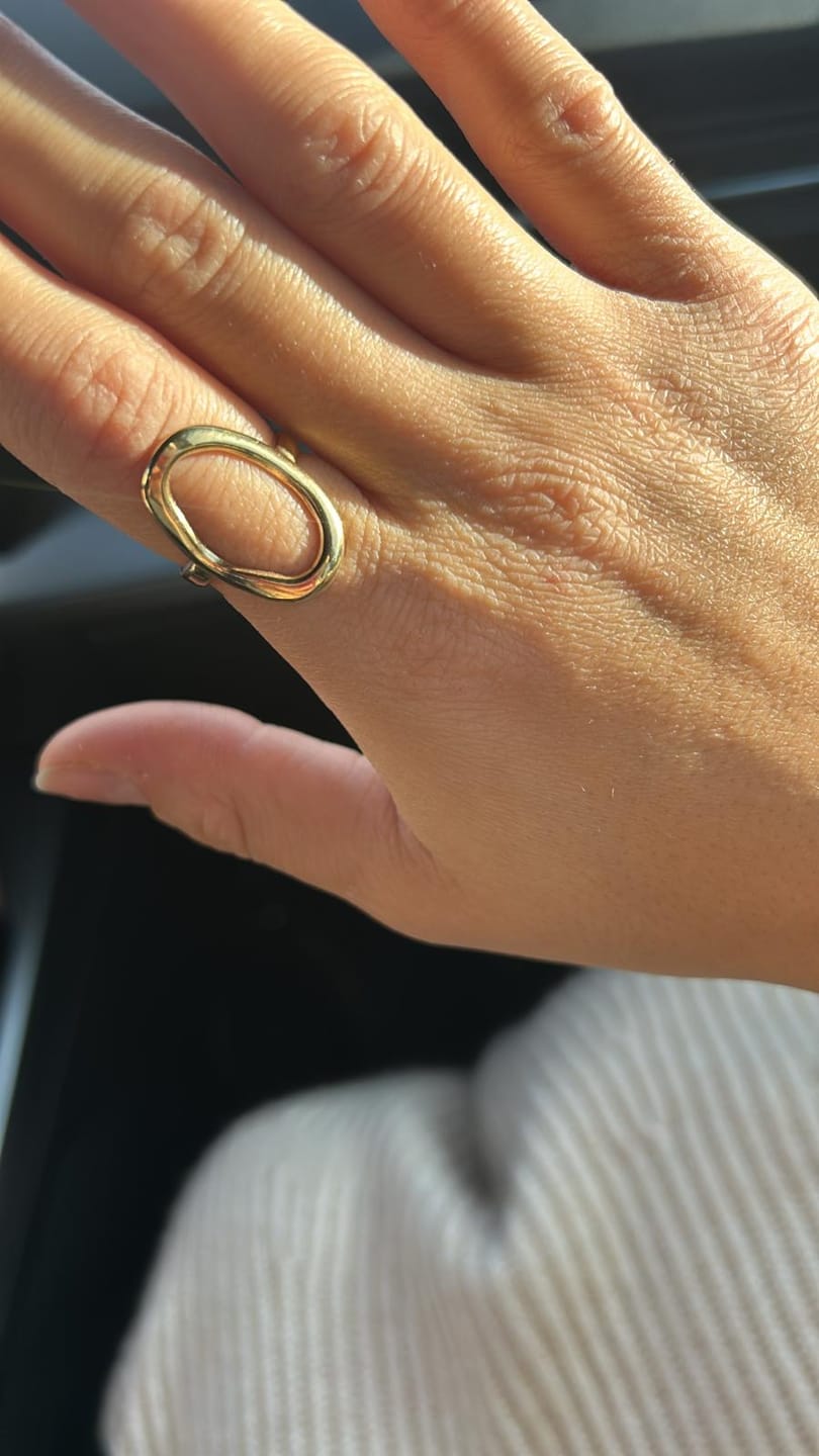 Customer photo review of Carolina Ring | 18K vergoldet