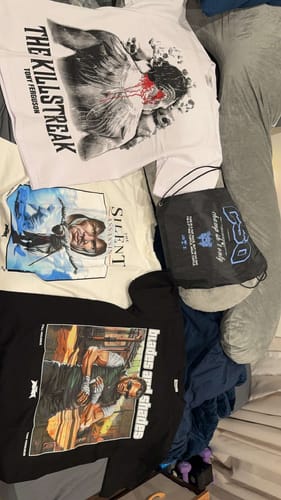 Customer photo review of BLADES AND SHADES TEE