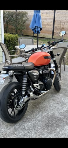 Customer photo review of Cone Engineering Shorty Performer Slip-On Muffler Kit - 2016+ Triumph Thruxton R, Street Twin & Speed Twin