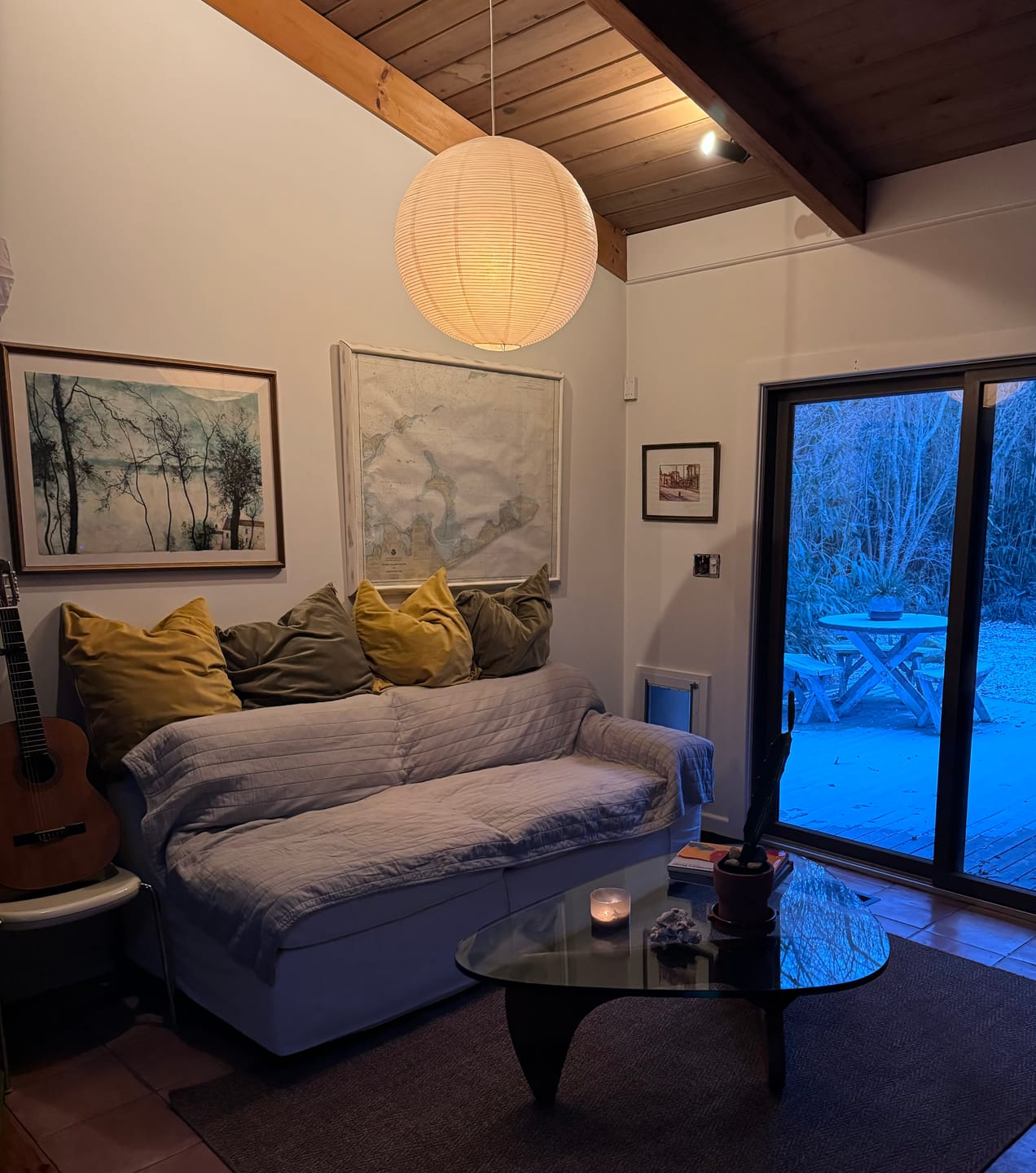 Customer photo review of 24" White Fine Line Premium Even Ribbing Paper Lantern, Extra Sturdy