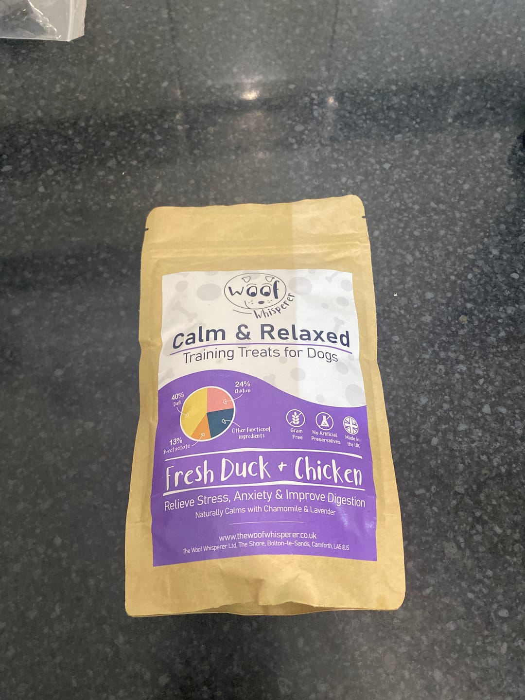 Customer photo review of Calm & Relaxed Training Treats