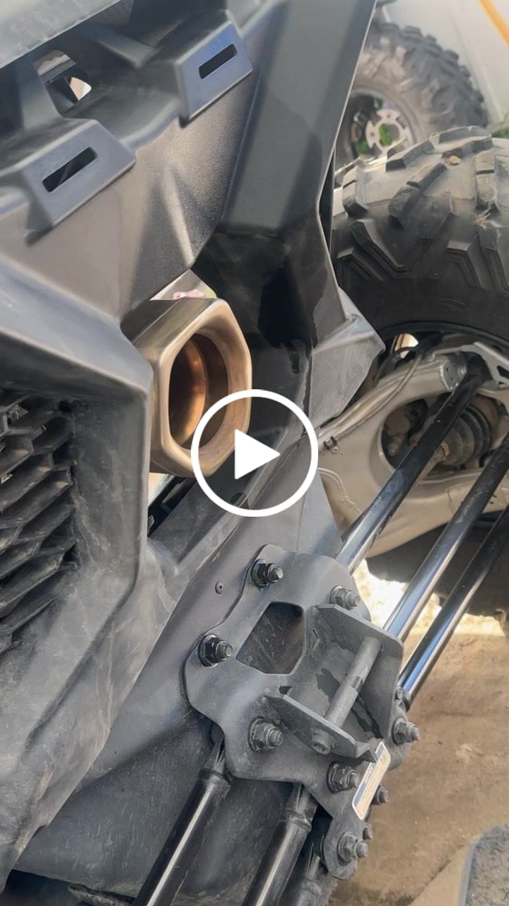 Customer video review of RPM SxS Muffler Delete " Slip On " Exhaust Race Pipe