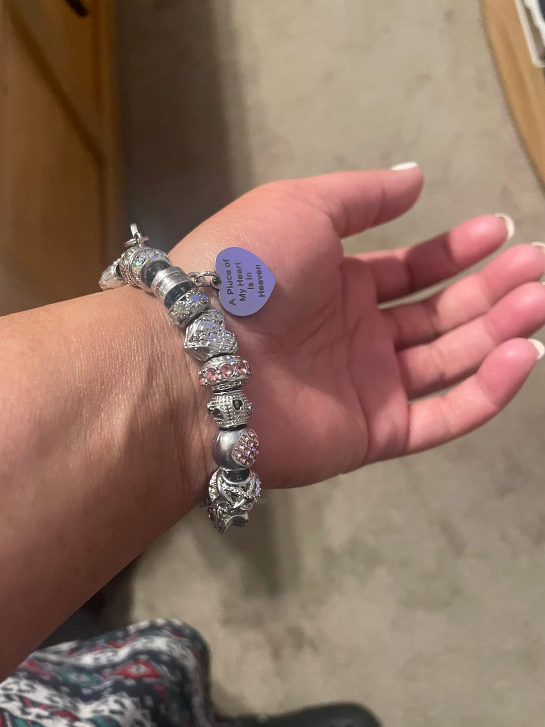 Customer photo review of Piece Of My Heart Bracelet
