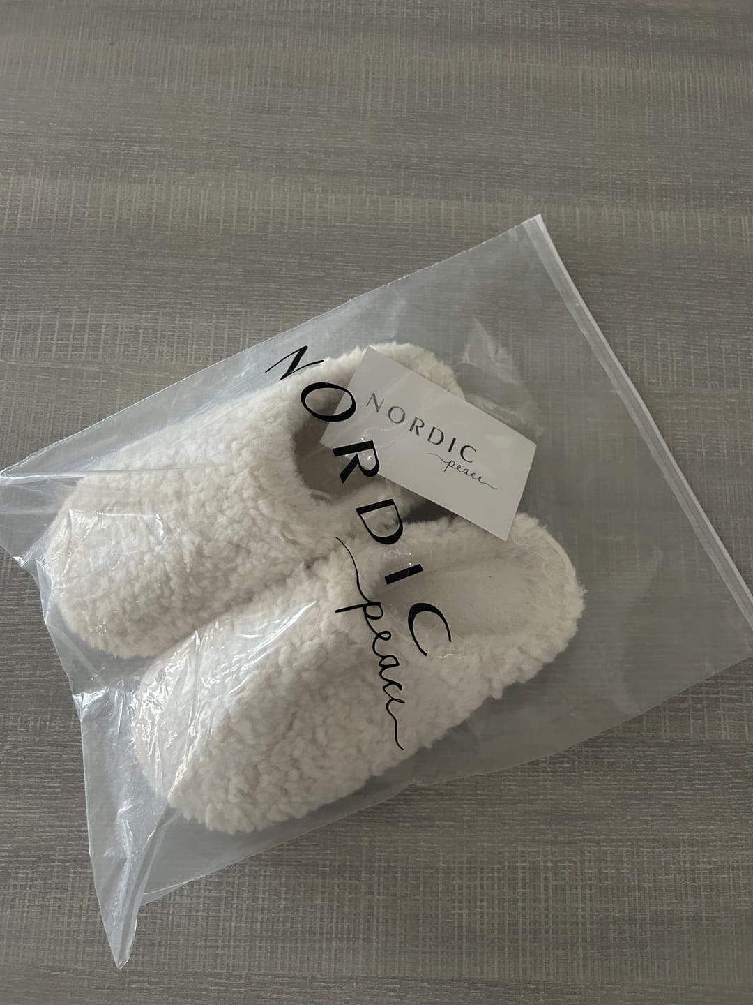 Customer photo review of Nordic Plush Slippers