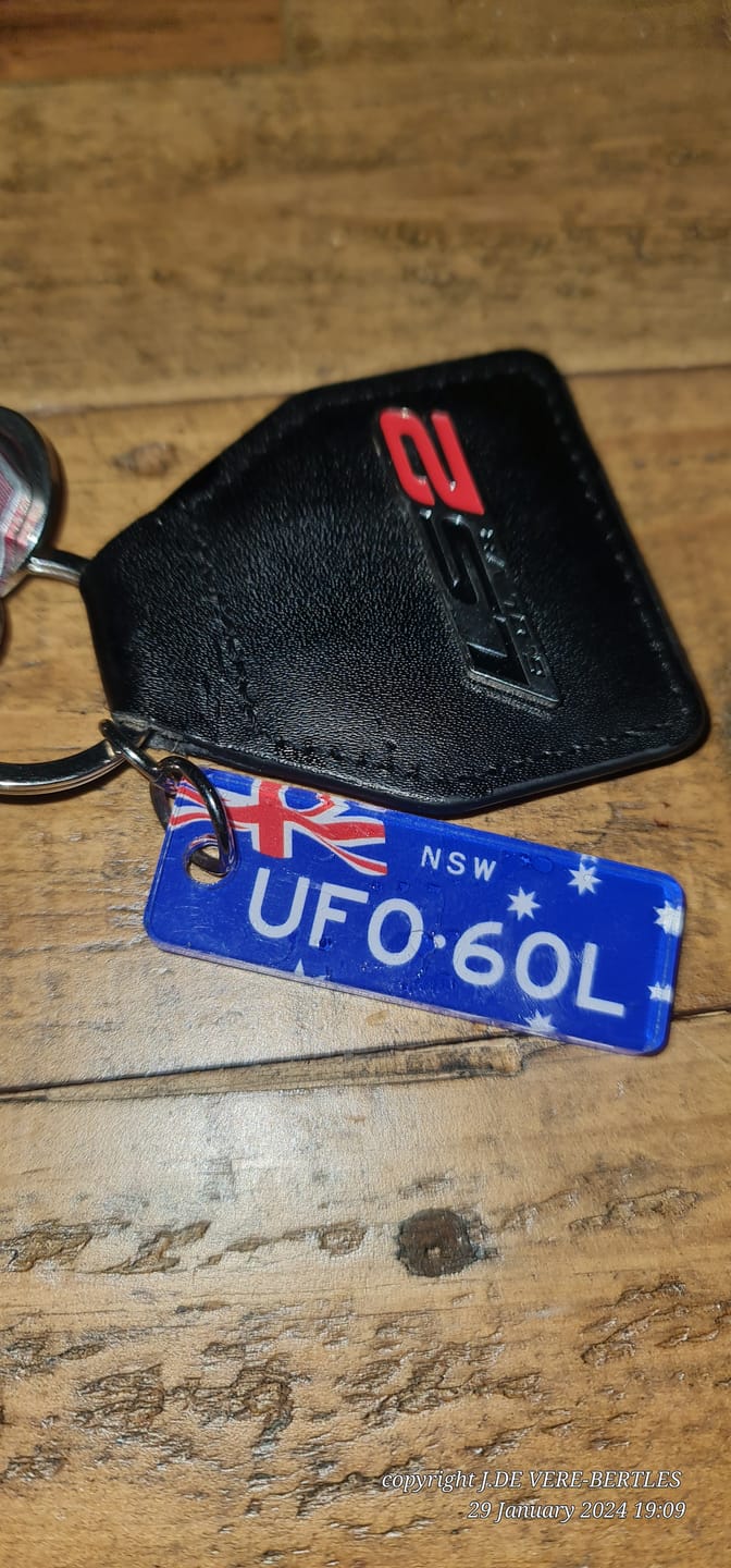 Customer photo review of NSW Australiana Licence Plate Custom Keychain