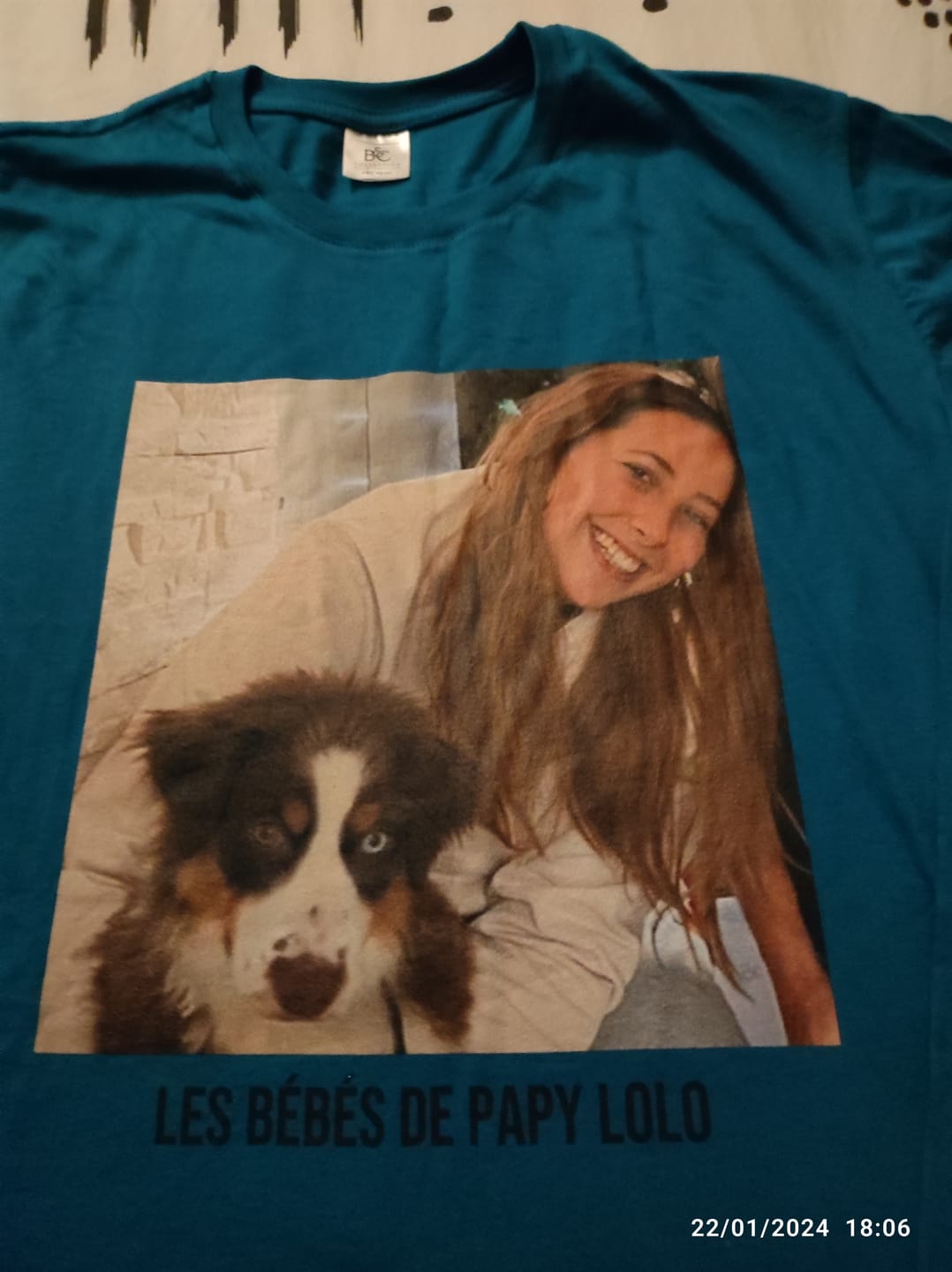 Customer photo review of T-Shirt avec photo - T-Shirt personnalisé
