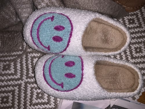 Customer photo review of Happy Face Slippers