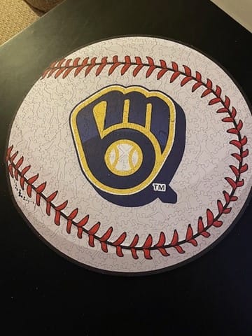 Customer photo review of Milwaukee Brewers™ - Wooden Puzzle