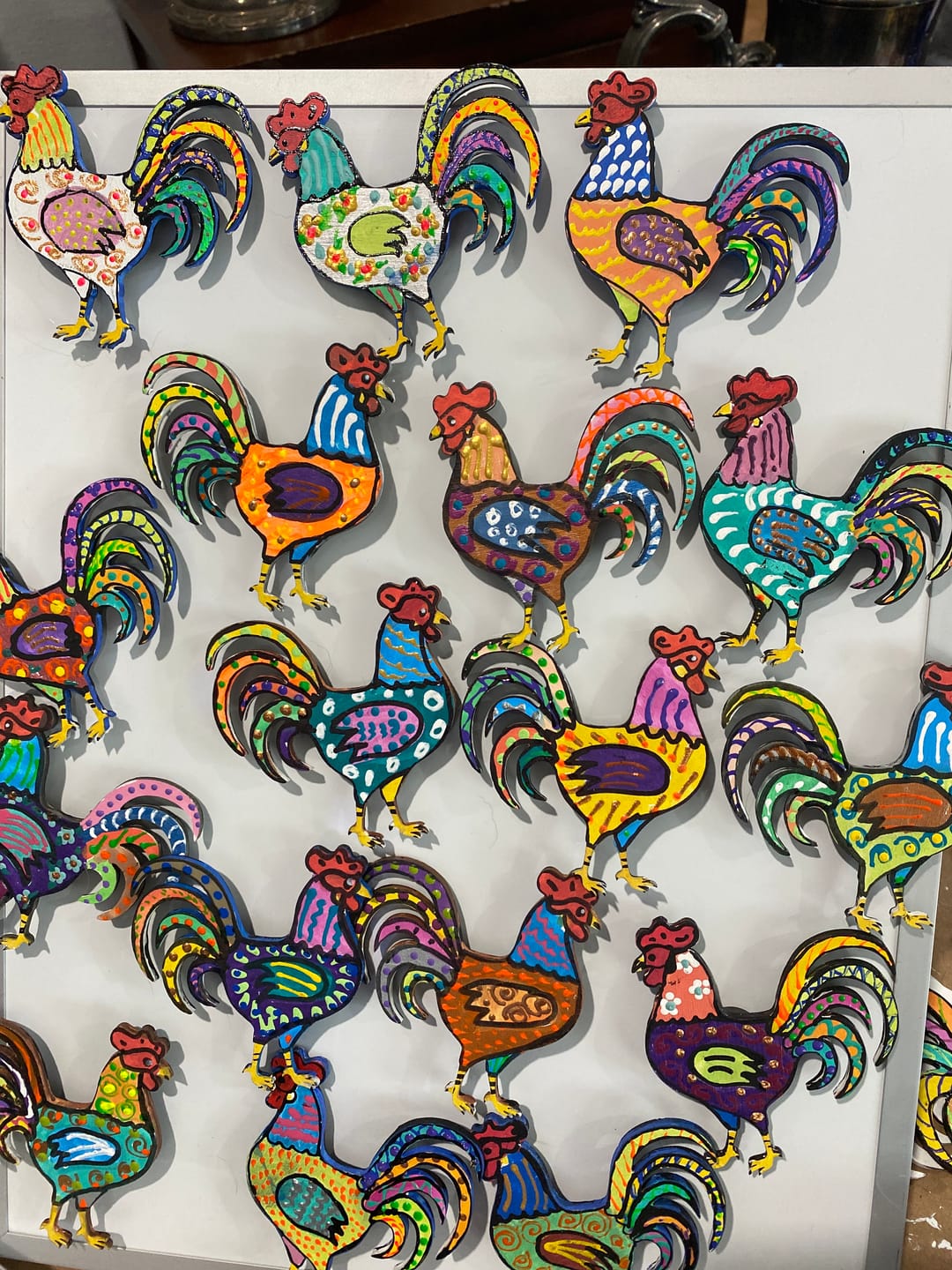 Customer photo review of Unfinished Wood Rooster Chicken Shape - Farm Animal - Craft - up to 24" DIY