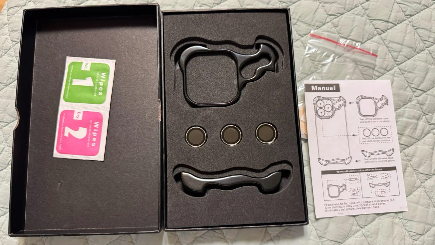 Customer photo review of Nakd Edge | Titanium Shockproof iPhone Case