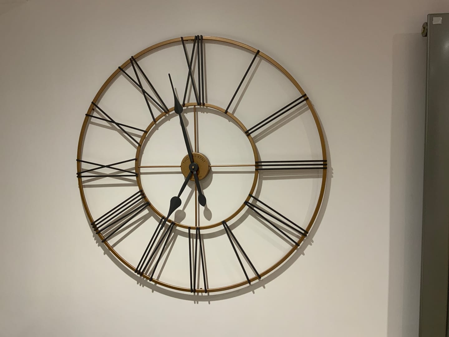 Customer photo review of Thomas Kent London. Summer House Black & Copper Wall Clock Indoor/Outdoor