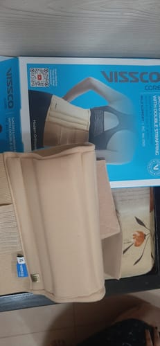 Customer photo review of Sacro Lumbar Belt 12" Back Double Strap | Supports the Lower back | Corrects Posture & Relieves Back Pain (Beige)