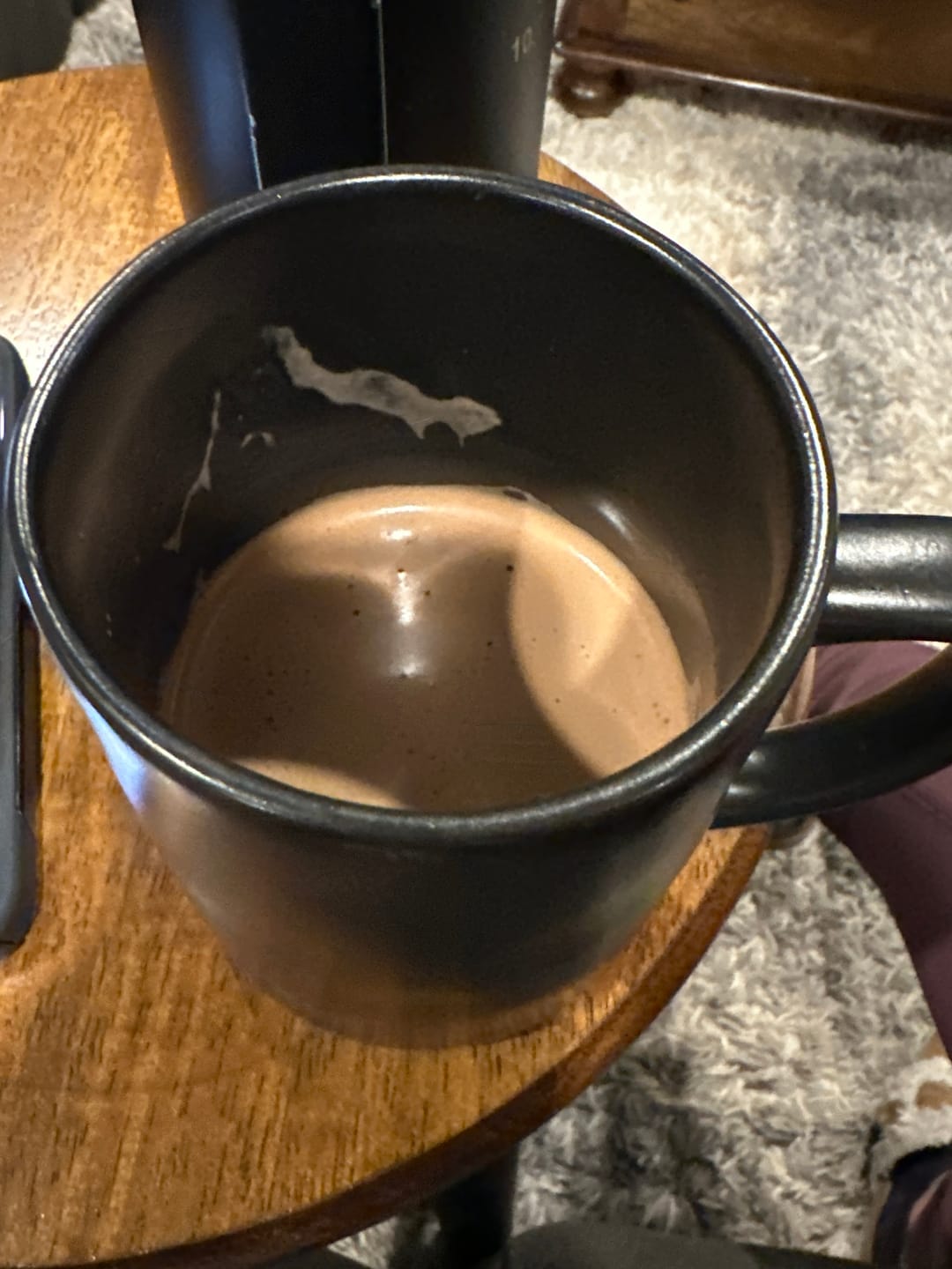 Customer photo review of Dark 85% Hot Chocolate Flakes