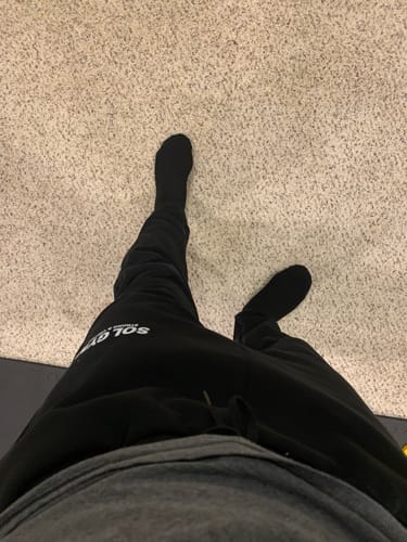 Customer photo review of Sol Gym Cotton Tapered Sweatpants, Black