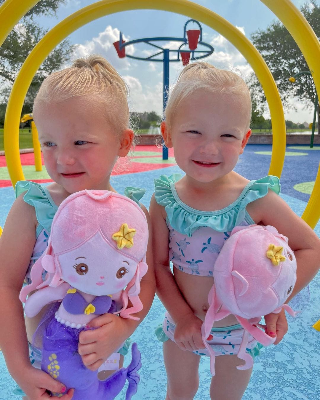 Customer photo review of Personalized Fantasy Mermaid Plush Baby Girl Doll