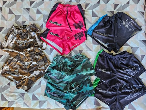 Customer photo review of NT Footy Shorts - WITH POCKETS