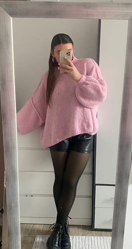 Customer photo review of Meli Strick Pullover - Rosa
