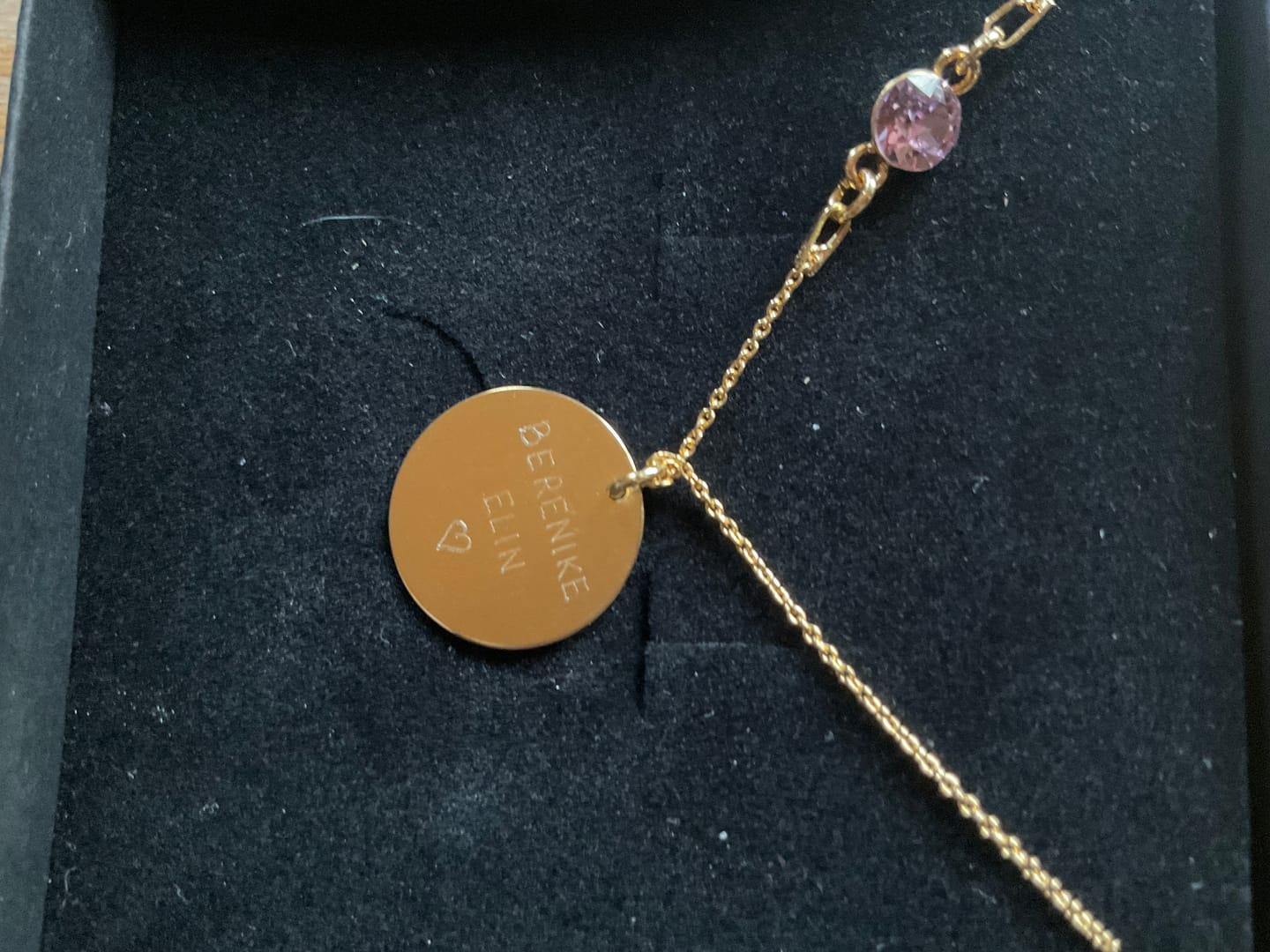 Customer photo review of Halskette "Geburtsuhr"