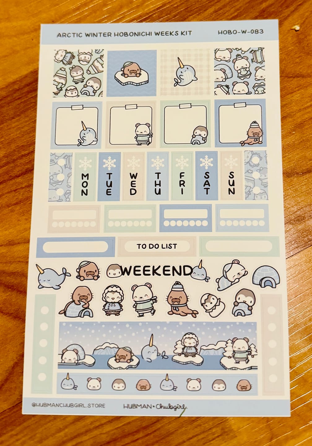 Customer photo review of Arctic Winter Theme Hobonichi Weeks Kit
