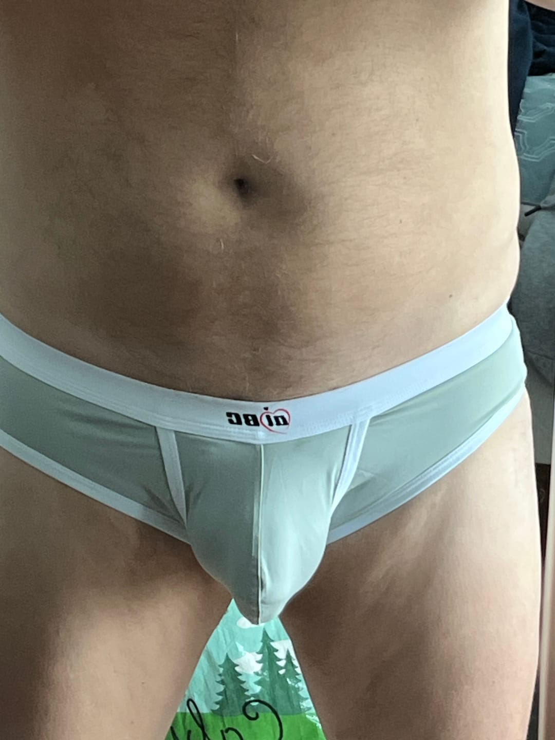 Customer photo review of 3 Pack Men's Separated Ball Pouch Briefs