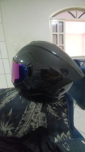 Customer photo review of Capacetes Esportivos - Viseira dupla